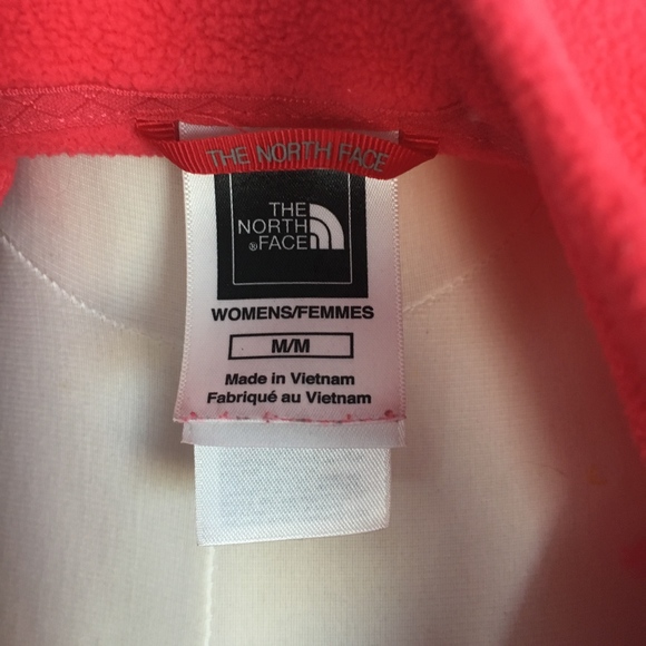 North Face Pink Fleece Quarter Zip - Picture 7 of 8